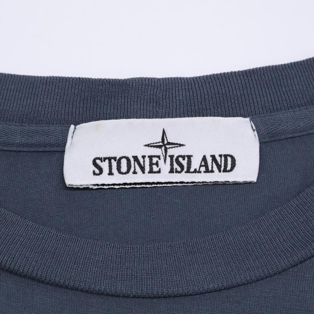 STONE ISLAND Gray 791522713 Cotton Long T-Shirt tops XL grayUsed