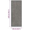 vidaXL Fußmatte getuftet 60x150 cm Hellbraun