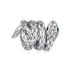 WOSTU 925 Silver Vinatge Dragon Charm Snake Bead Demon Eye Pendant Fit Bracelet Necklace For Women DIY Jewelry