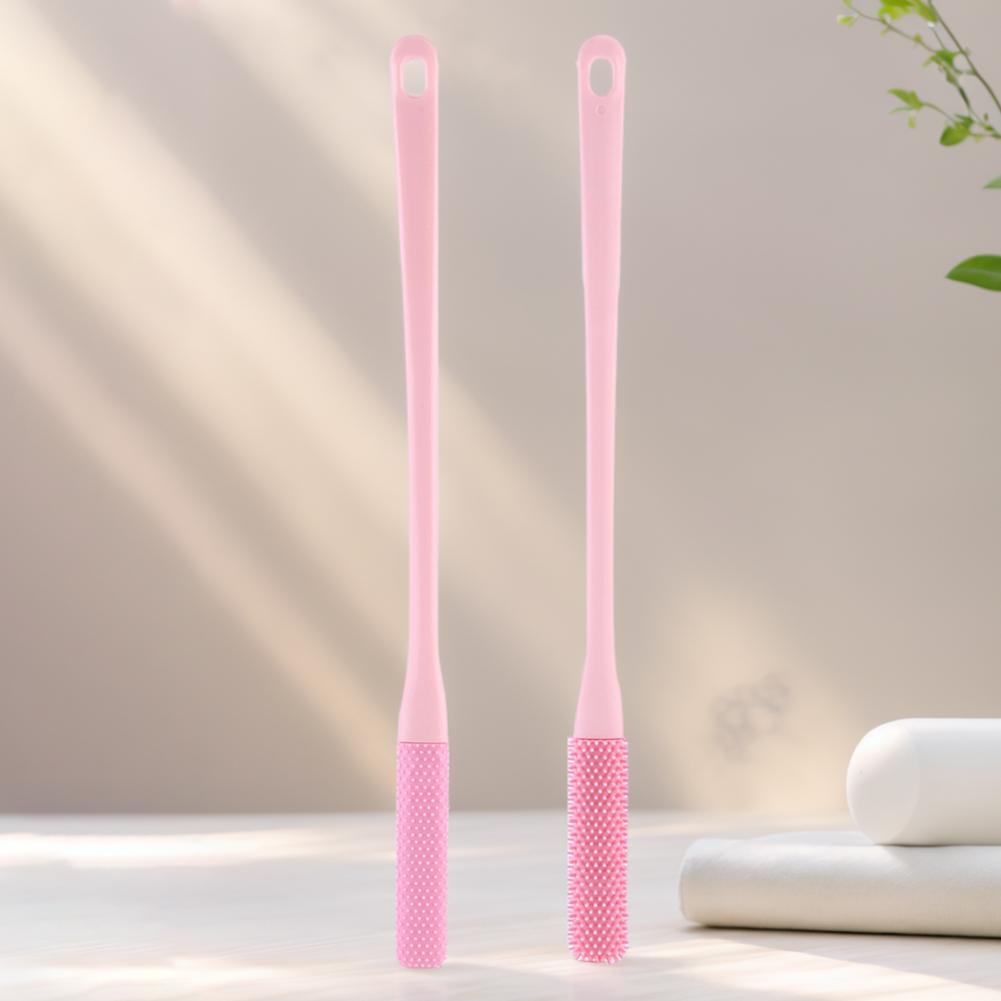 2Pcs Toe Cleaning Brush Silicone Foot Brush Exfoliation Lotion Applicator Feet Cleaner Scrub for Seniors Elderly Disabled