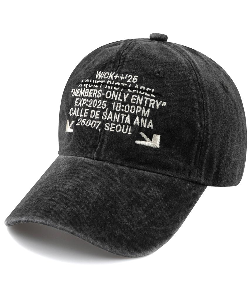 Wig 25007 Seoul Stone Washed Ball Cap