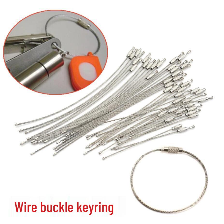 

Брелок из нержавеющего троса с замком-пряжкой