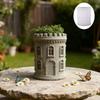 Silicone Planter Molds Castles Shape Crafting Mold for Making Decorative Plant Containers Resin Pieces and Small Holders