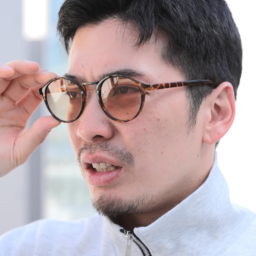 Demi x Clear Brown Photochromic Lens Sunglasses Fashion Glasses Men Women Driving Polarized Sunglasses Photochromic Color Change UV400 Protection