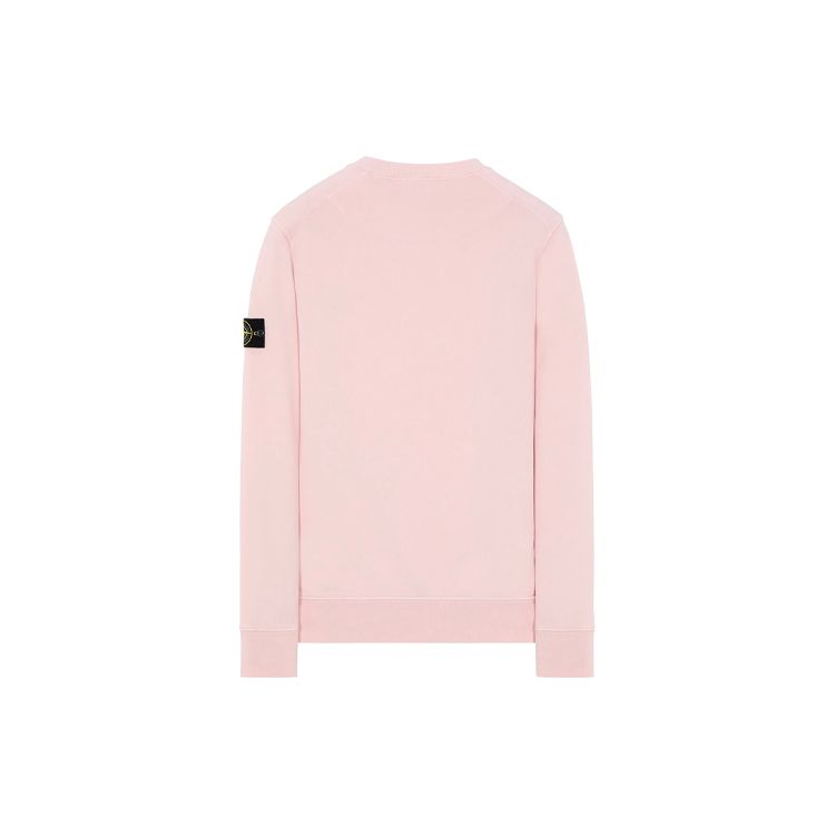 STONE ISLAND Top da uomo girocollo basic rosa chiaro 741563051-V0082