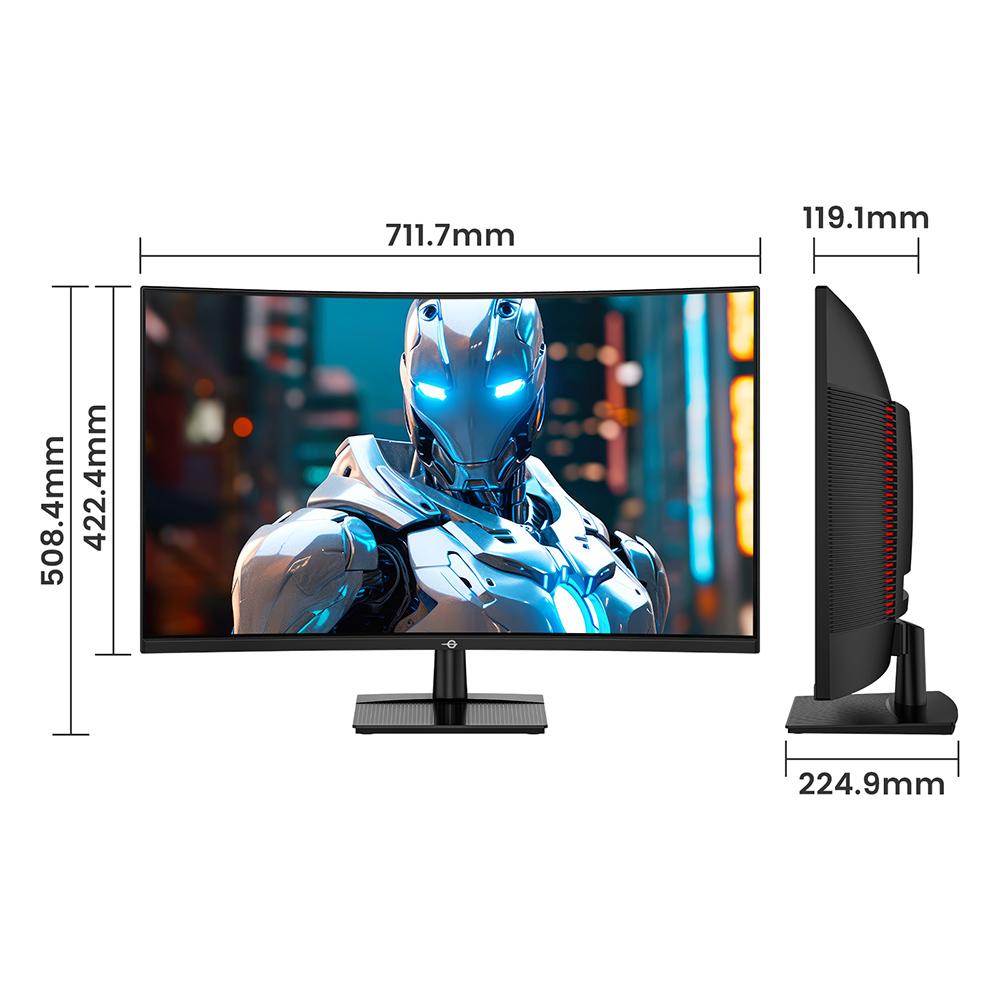 TITAN ARMY C32C1S 1500R 16:9 260Hz Játékmonitor 2K Lenyűgöző Felbontással