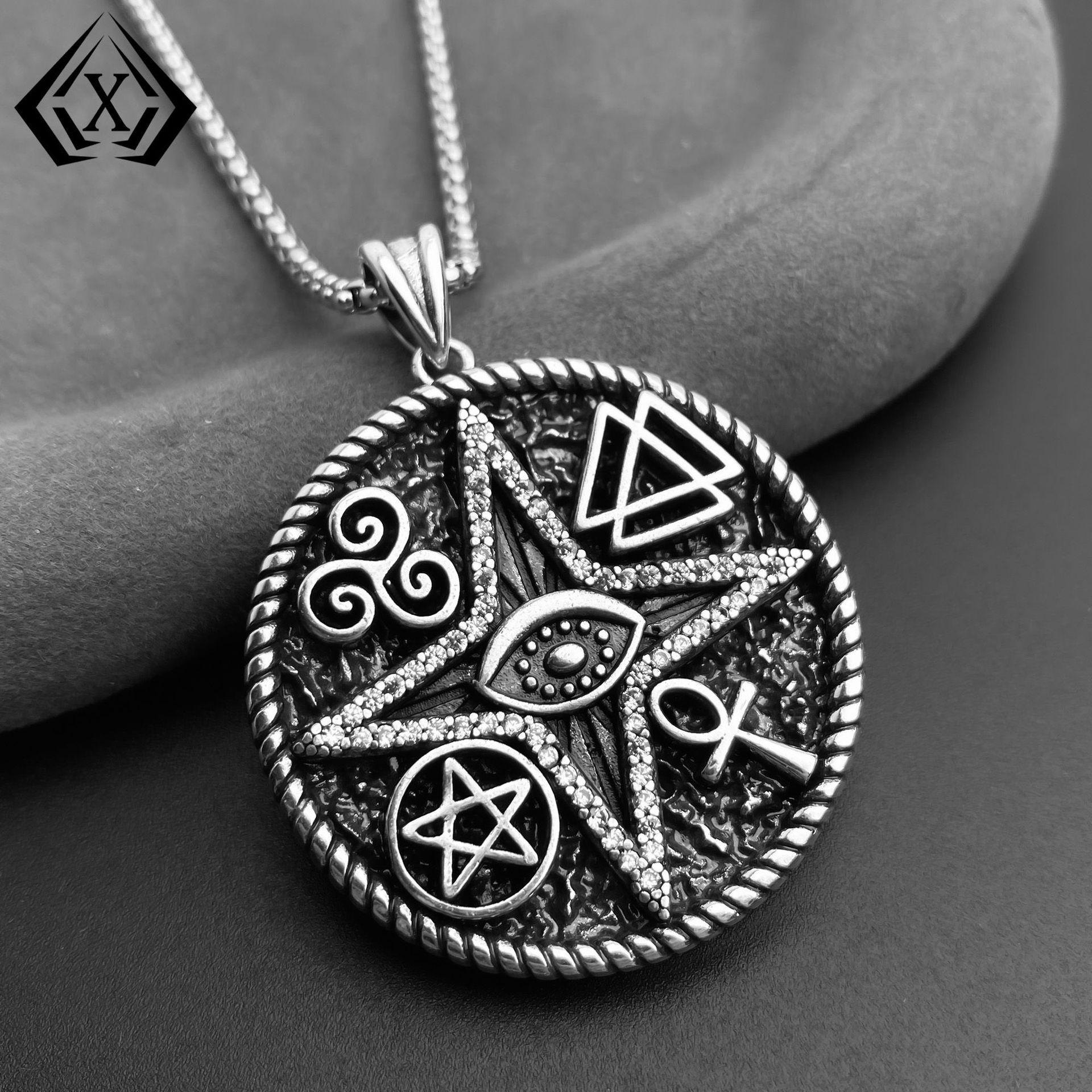 Европейско-американская панк-готическая подвеска-ожерелье с кулоном-любопытством - Нишевый дизайн, темный стиль Another Size