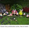 Flower Fairy Creative Miniature Resin Garden Scene With Fairy And Dwarf Decor For Gifts And Parties