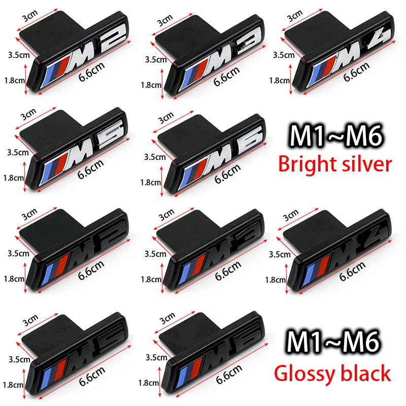 BBKD8 For BMW M2 M3 3D ABS Front Grille Emblem M4 M5 G31 G32 G38 Mini Car Body Refit M6 E92 E93 F36 F30 Accessories G05 G11 G01 G02