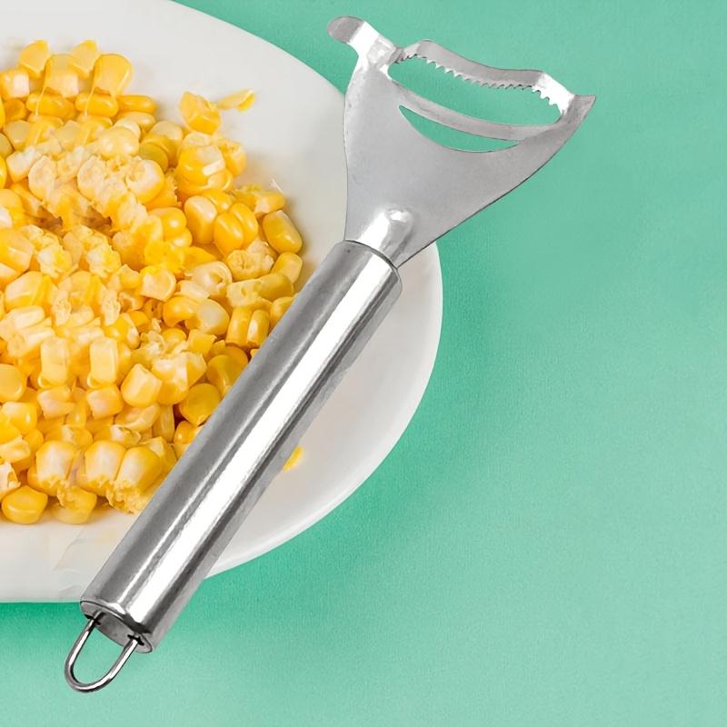 1PC Corn Peeler and Vegetable Peeler, Multi-purpose, Ergonomic Kitchen Tool with Serrated Blade