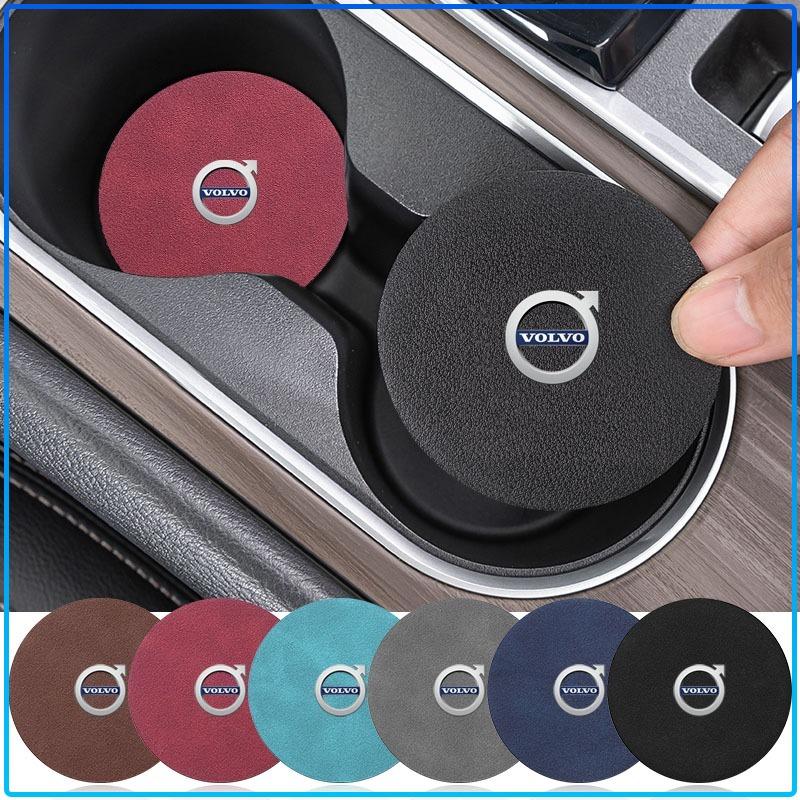 

For Volvo XC90 XC60 XC40 V40 V50 V60 S40 S50 S60 S70 S80 S90 240 C70 Truck Hot Sale Car Coasters Cup Holder Mats Anti-Slip Cup Pad Accessories Caps 1pcs світло-синій колір