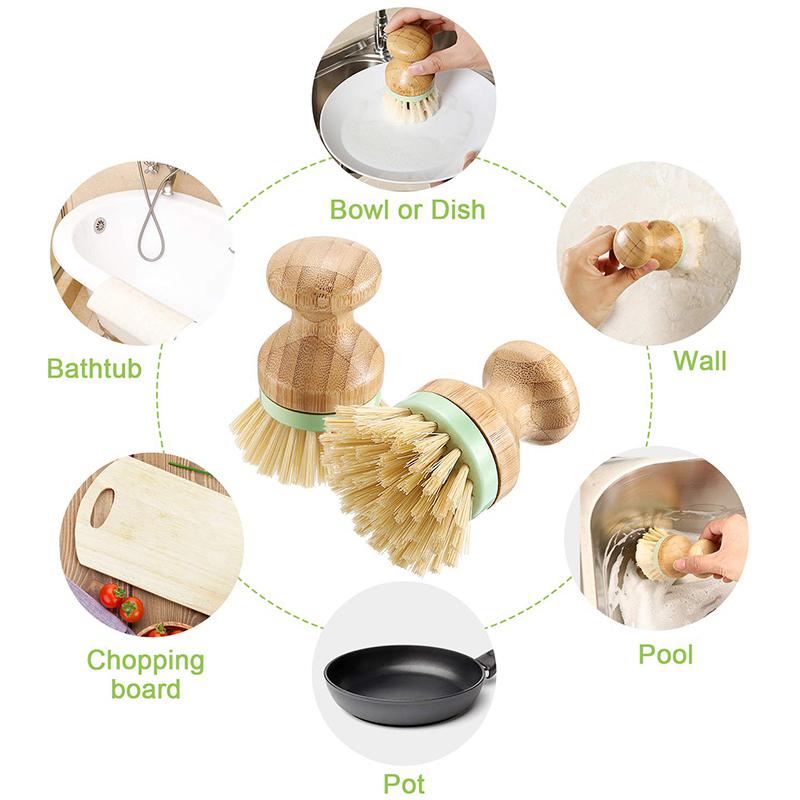 Kaufe 4 Stck Mini-Bambus-Scrub-Bohrer, Kokosnoot-Haren-Topf-Bohrer,  Schotel-Scrubber fr Gietijzeren, Kche, Zuhause, Badezimmer, Haus zum  Preis ab 8.26 | Joom