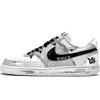 Court Vision 1 Gluttonous Snake Abrasion Resistant Low Top Skateboard Shoes Men's Black White DH2987-101(Team307-)