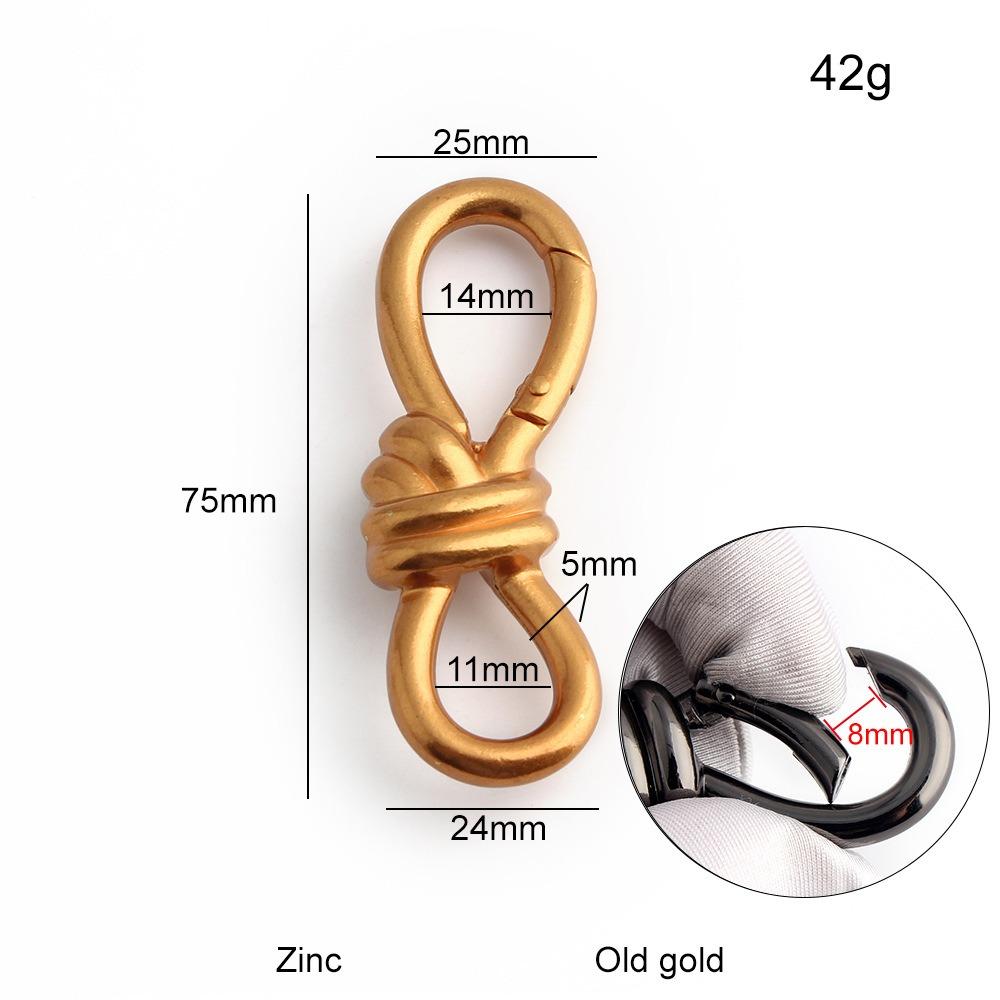 2pcs Bag Extension Buckle Shortening S Type Shape Clasp Chain Length Adjusting Buckle DIY Chain Bag