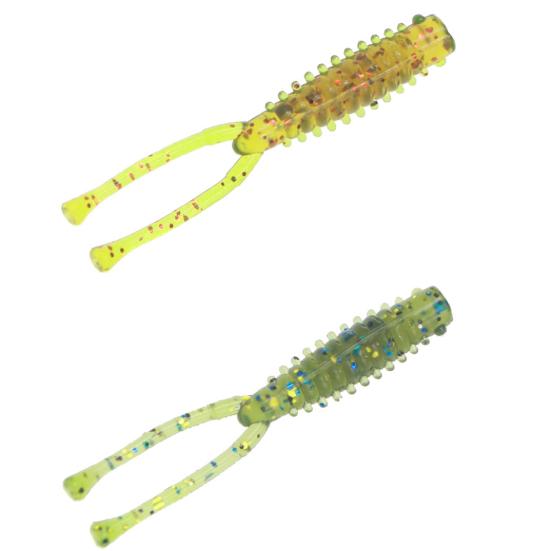 10Pcs/Set 4.2cm Double Tail Soft Lure Bionic Fake Fish Baits Fishing Accessories