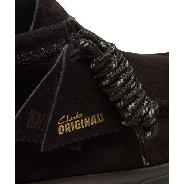 Clarks Suede Lace-Up Lightweight Ankle Boots Men Boots Black 26179150