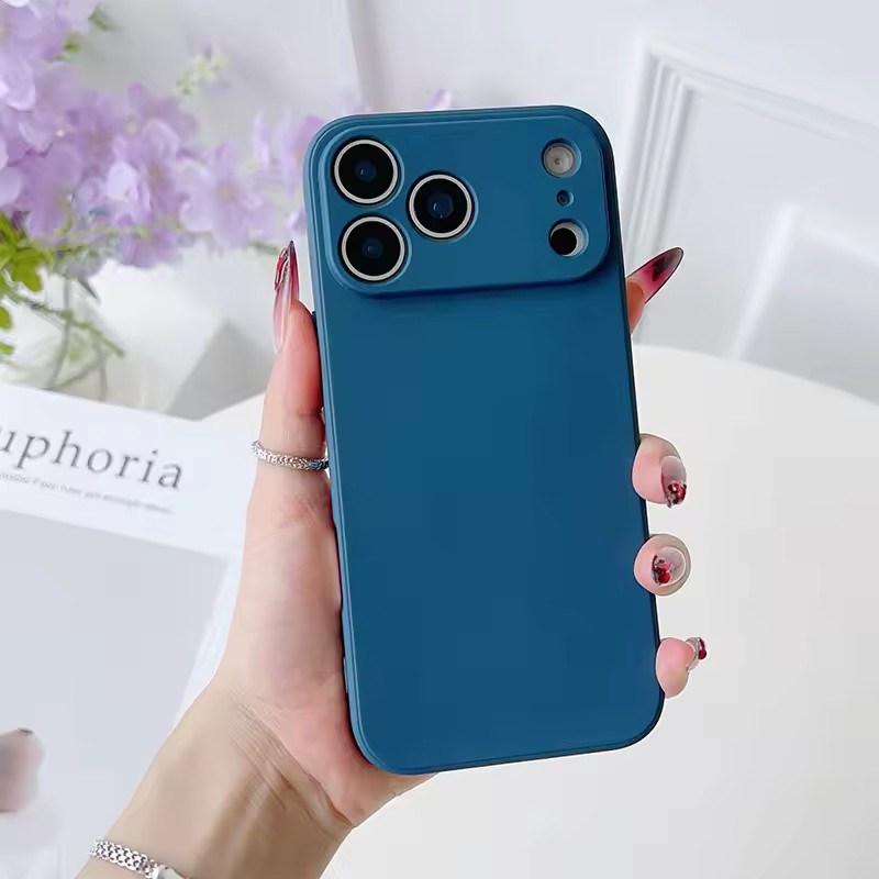 Čtvercový Čtvercový Tekutý Silikonový Kryt na Telefon pro iPhone 17 Air 16 15 14 11 Pro Max Plus 12 13 mini XR Xs 7/8 SE 16E trataLuxusní Ochranný Kryt Kamery