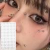 180pcs Faux Piercing Jewelry Set - 3-Piece, Silver Plated & Gold Accents