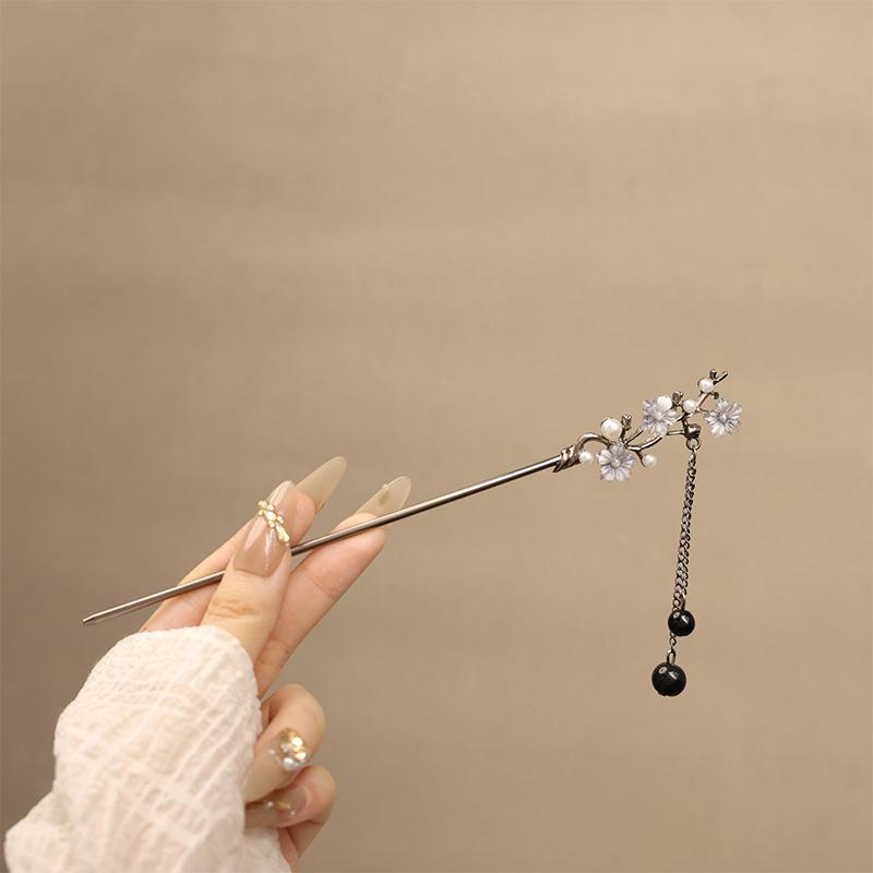 

Neo Chinese Style Hairpin For Women Elegant Exquisite Butterfly Flower Tassel Hair Stick Girls Fashion Jewelry Hair Accessories