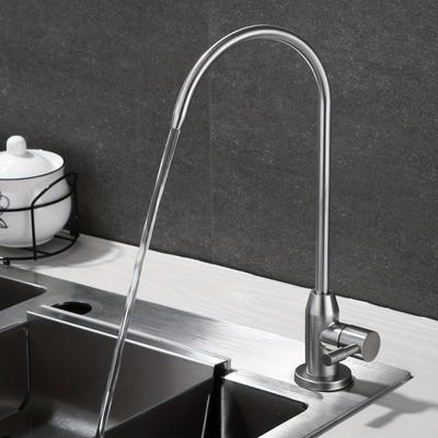 1pc Brushed Nickel Kitchen Water Filter Faucet - Stainless Steel 304, Non-Air Gap RO Faucet for Reverse Osmosis
