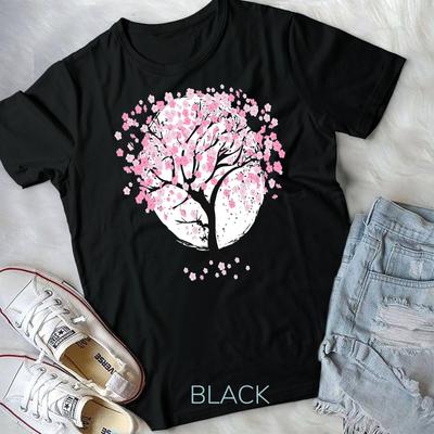 Körsbärsblommor Körsbärsträd Japan Blommor Vår T-shirt Unisex T-shirt