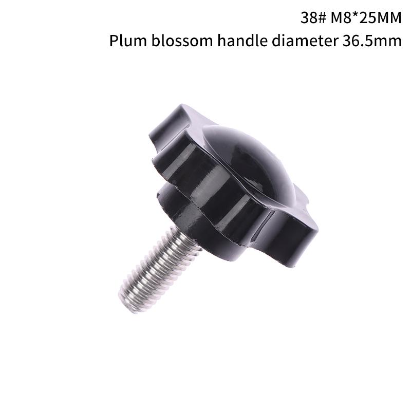 2 szt. Sprzęt przemysłowy M6 M8 M10 38 # gwint w kształcie gwiazdy śruba mocująca gałka bakelitowa plastikowa główka uchwyt śruba