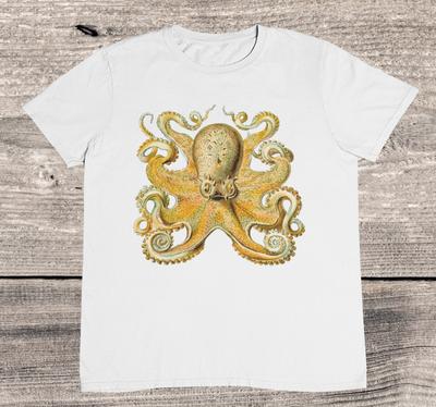 Octopus T Shirt - Sea Creatures - Sea Animals - %100 Premium Cotton
