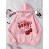Children's Casual Hooded Sweater Retro BOMB Letter Graffiti Cherry Print Loose Hoodie Children's Clothing