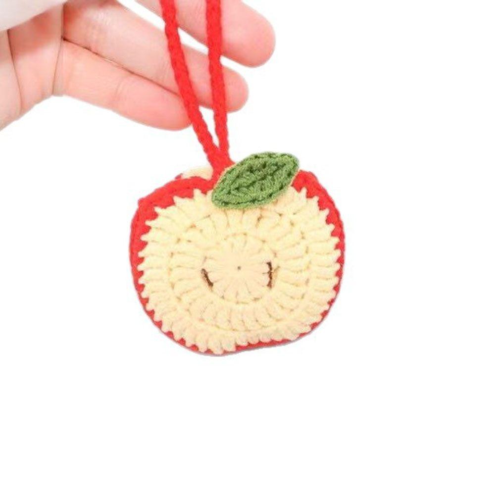 Handmade Crochet Water Bottle Carrier Fruit Shaped Water Cup Mesh Bag  On-the-Go Drinks