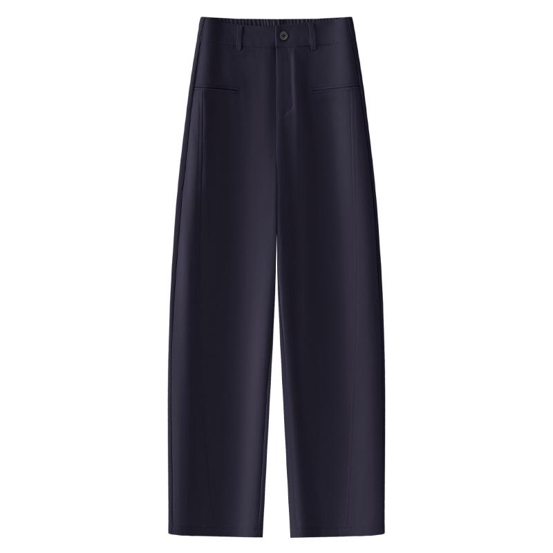 

Women s Beige Harem Pants 2025 - New Spring Straight-Leg Slimming Casual Style 2XL темно-синий