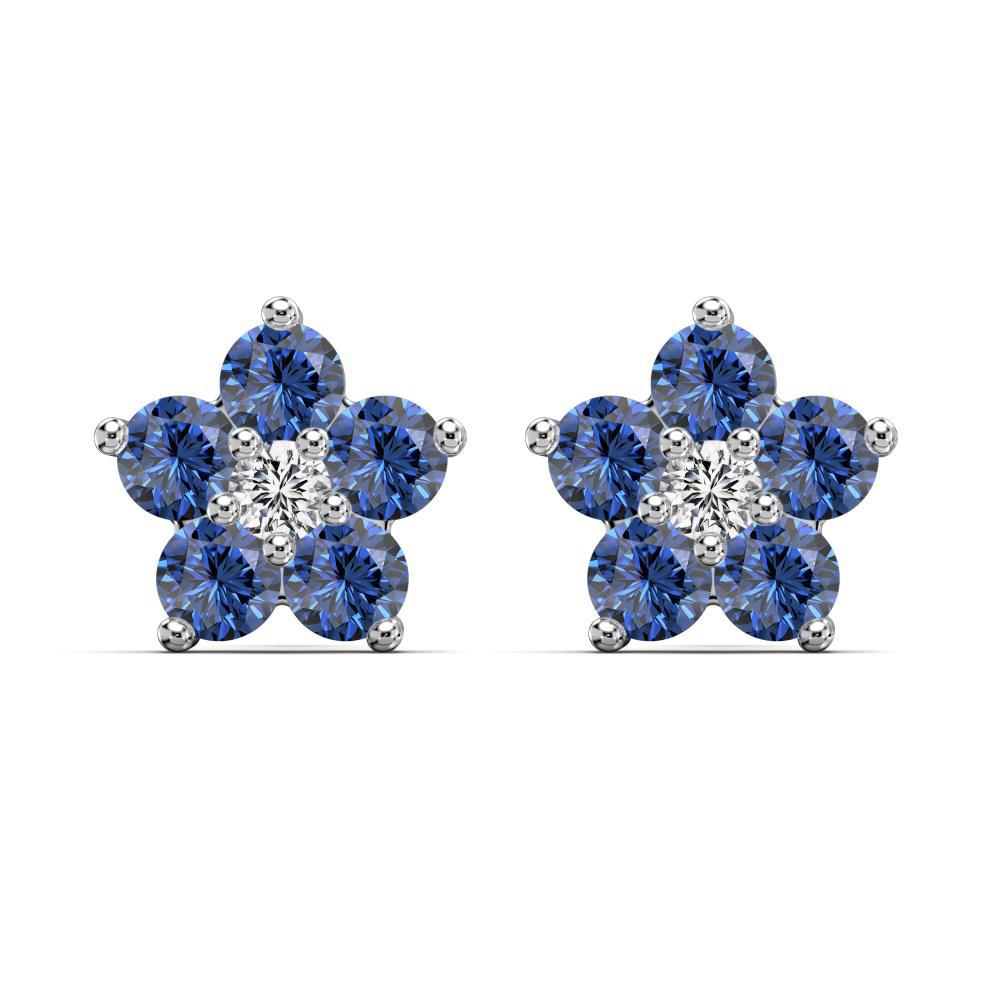 Niche Design Women's S925 Sterling Silver Zircon Hoop Earrings - Christmas Edition