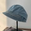 Weiche Barettkappe Denim Slouchy Beanie Mode Fischerhut Streetwear