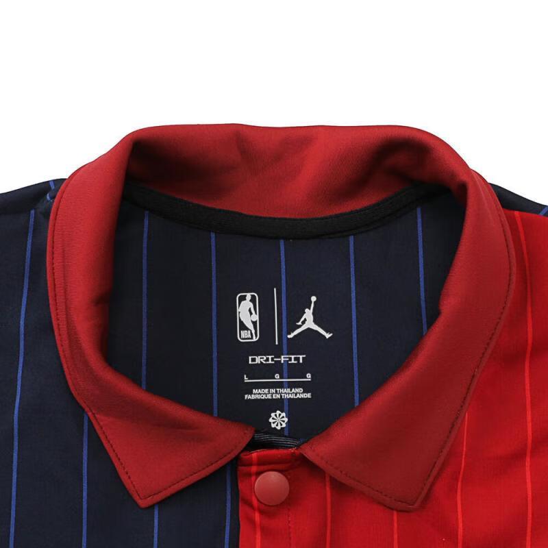 Jordan 2024 All-Star Weekend Showtime Soft Collar Letter Print Button Short Sleeve Jacket Unisex Jackets FN5884-698