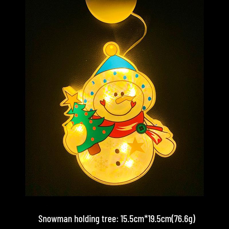 LED Christmas Tree Snowflake String Lights with Santa Claus Decoration