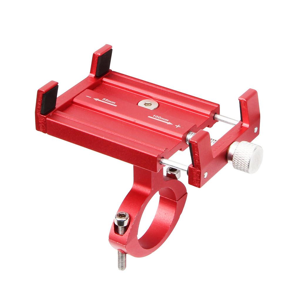 

Bicycle Phone Mount Aluminum Alloy Mountain Bike Navigation Holder For Cycling Enthusiasts Red