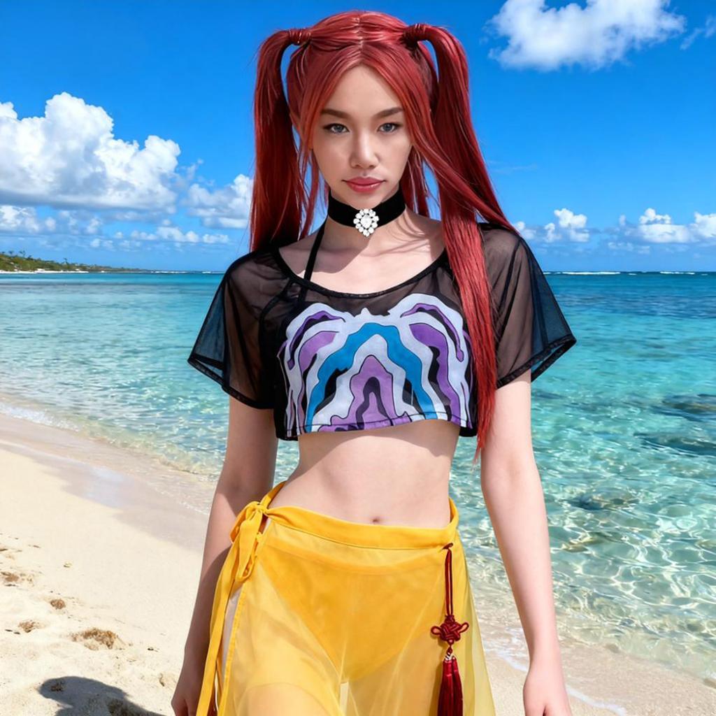 Hot Anime And TV Drama Characters. Female Protagonist Group's Adult Cosplay Outfits. The Same Elements Swimsuit Cosplay Performance Costumes.