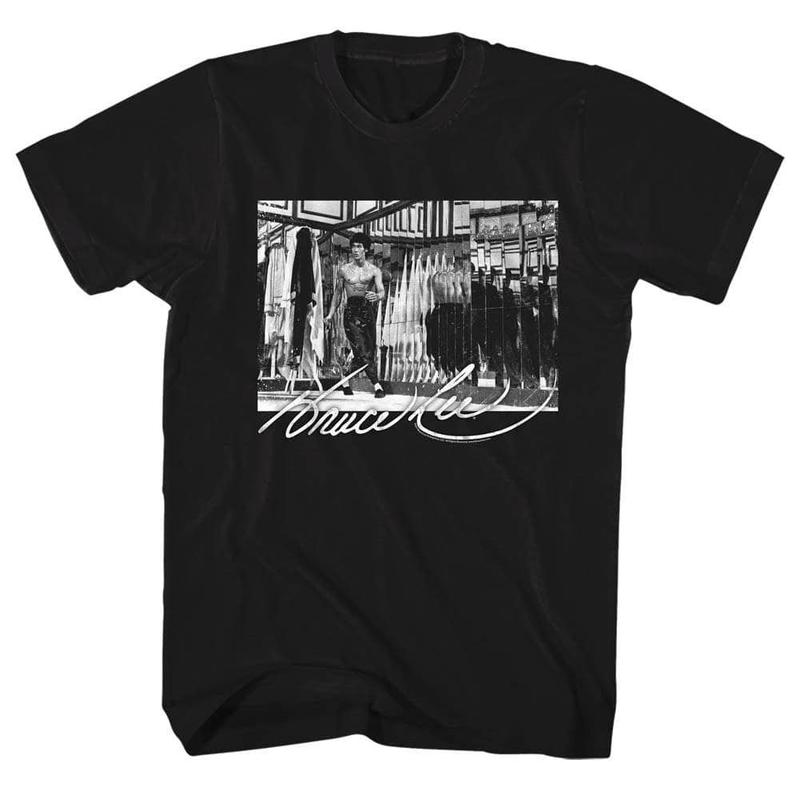 Bruce Lee Wall of Mirrors Unisex T-Shirt M