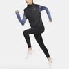 Nike Gilet da Donna Monocolore con Logo Collo Alto e Zip Nero FB7538-010