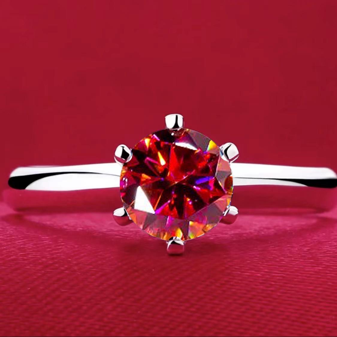 

Популярное в Японии и Южной Корее кольцо T Family Classic с муассанитом в один карат для женщин 1 Carat