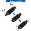 Toolwiz Inner Tie Rod Boot Kit, 2PCS Universal Adjustable Car Tie Rod Boot With Bellow Cable Ties And Clamps, Dustproof Silicone Rack And Pinion Boot
