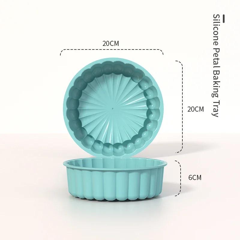 3D Shape Silicone Bake Mold DIY Pastry Baking Tools for Cake Pan Kitchen Fluted Tube Pan Bakeware Cake Decorating Tool Bake Tool