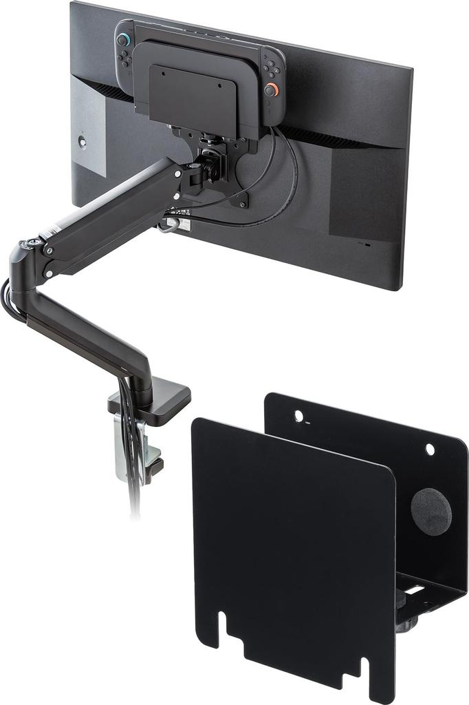 Sanwa Direct Monitor Back Storage 3kg Load 10cm Mini Shelf, Capacity, Width, PC/HDD Holder, 100-VESA011