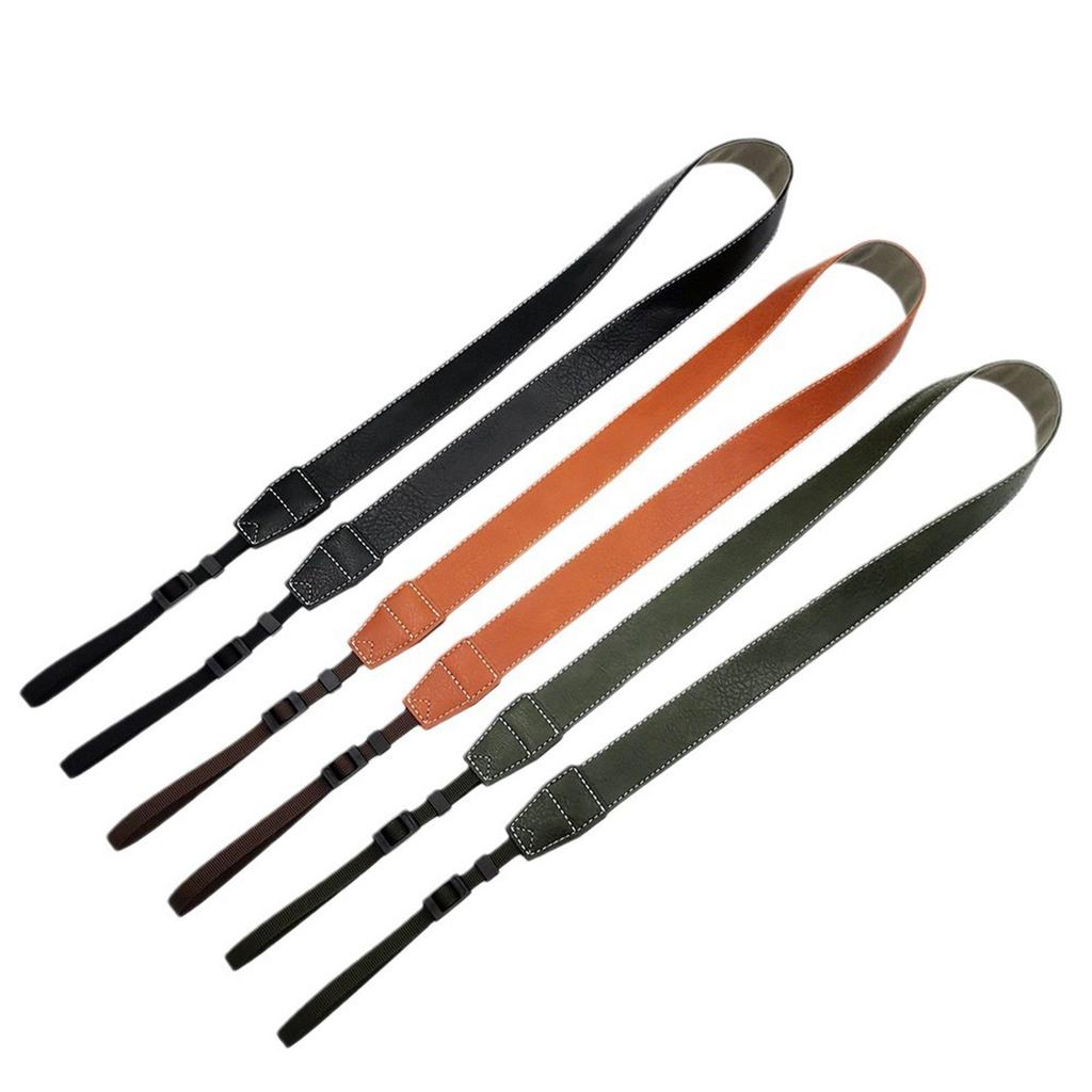 Camera Strap PU Leather Strap Comfortable Stress Relieving Crossbody Strap Camera Strap