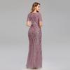 2024 Spring/Summer European-American Slimming Sequin Mesh Fishtail Evening Gown for Women