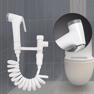 Toilet Shattaf Adapter Spray Handheld Bidet Shower Head Wall Bracket Hose Kit