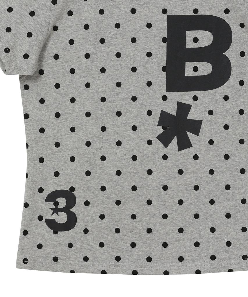 BAUF B Logo Slim Fit T-Shirt [Dot Gray]