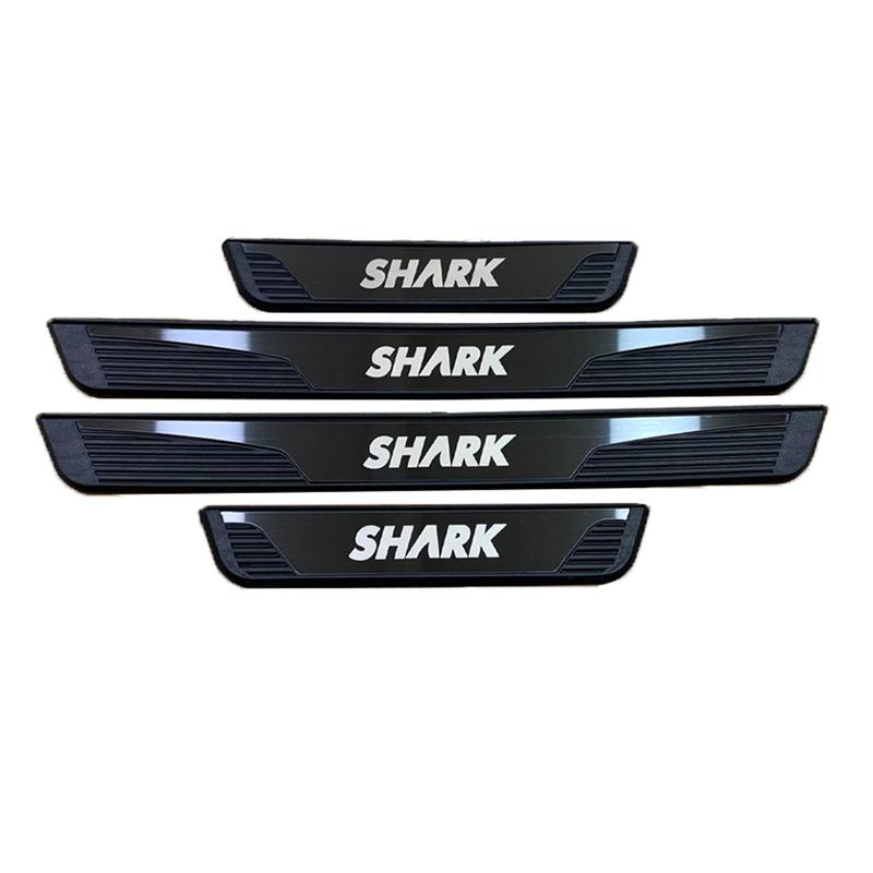 For BYD Shark 6 2024 2025 Car Door Sill Scuff Plate Pedal Cover Trim Accessories Exterior Threshold Protector Auto Stickers