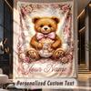 Teddy Bear (310) Theme Custom Tapestry Personalized Custom Name Text Wall Hanging Tapestry Home Decor Background Cloth