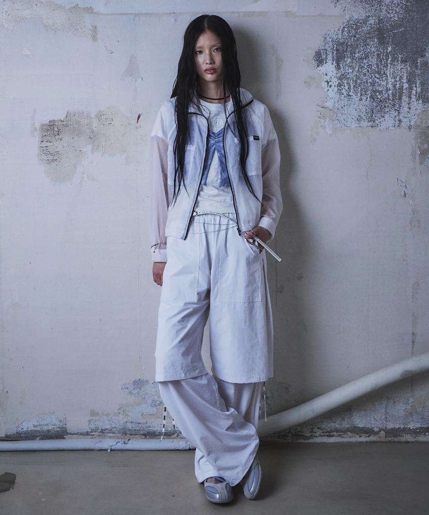 Kruxh Two-Way Zip-Up Air Shirt Cloud White