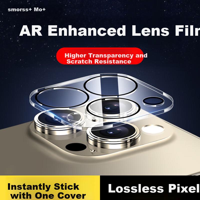 One-Piece Transparent Lens Protector for Apple IPhone 16 Pro/16 Pro Max, ReCamera Alignment, Quick Installation, Wear-Resistant, Scratch-Resistant